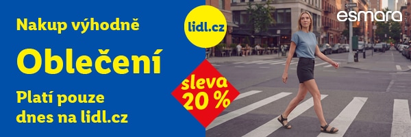Sleva 20 % na kategorii Móda a doplňky - platí pouze dnes 20.7.2026