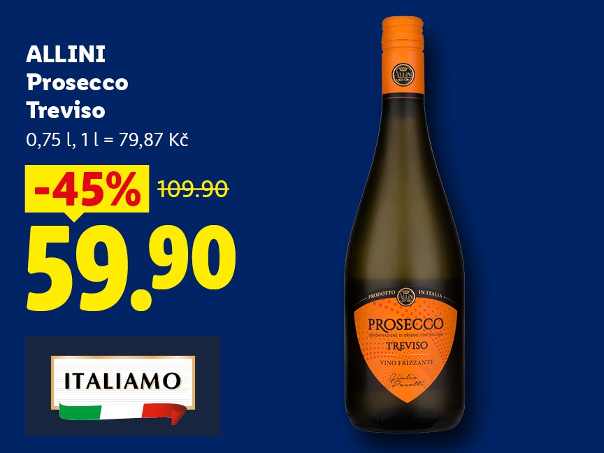 Prosecco Treviso za 59,90 Kč