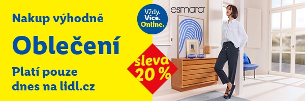 Sleva 20 % na kategorii móda a doplňky - platí jen 25. 3. 2026.