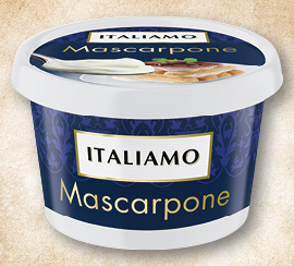 Mascarpone, cena za půlkilové balení je 68,90 Kč