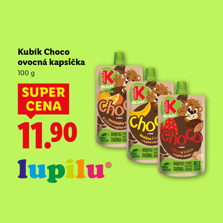 choco ovocná kapsička 11,90 kč