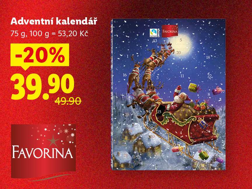 Adventní kalendář za 39,90 Kč