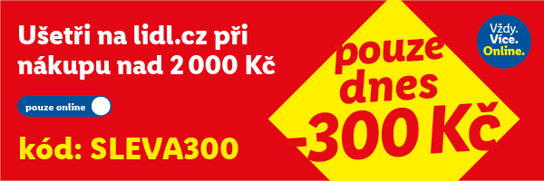 Sleva 300 Kč při nákupu nad 2000 Kč - platí jen 4.2.2026