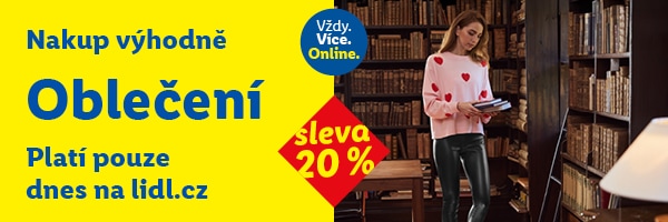Sleva 20 % na módu a doplňky - platí jen 16.1.2026