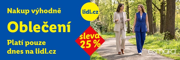 Sleva 25 % na módu a doplňky -  pouze dnes 29.4.2026.