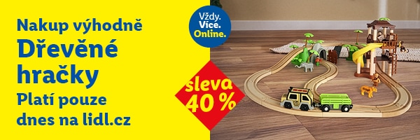 Sleva 30 % na dřevěné hračky-  pouze dnes 23.2.2026.