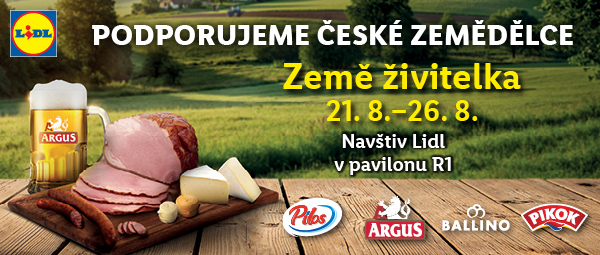 Pozvánku na Zemi živitelku, kde bude mít svůj stánek také Lidl.