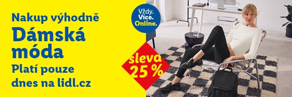 Sleva 25 % na dámskou módu  pouze dnes 2.2.2026.