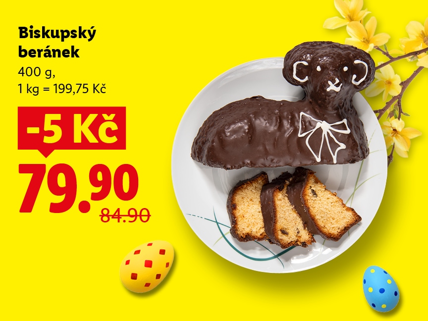 Biskupský beránek za 79,90 Kč.