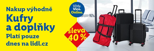 Sleva 40 % na kategorii kufry a cestovní doplňky - platí jen 6.2.2026