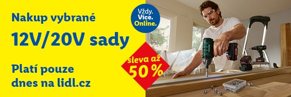 sleva až 50 % na vybrané 12V/20V sady