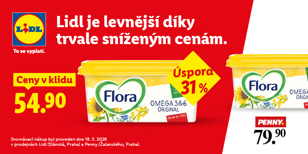 Srovnali jsme ceny vybraných produktů našeho programu dlouhodobě snížených cen - Ceny v klidu s odpovídajícími produkty konkurence, a potvrdilo se - šetřit s Lidlem se vyplatí každý den, po celý rok.