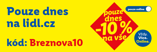 Sleva 10 % na celý shop s použitím kódu Breznova10 - platí jen 4. 3. 2026