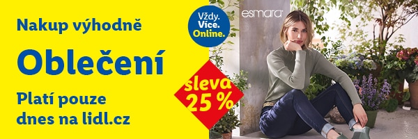 Sleva 25 % na módu a doplňky - platí jen 10.4.2026.