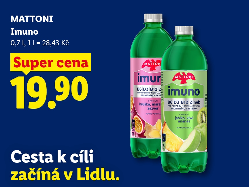 Mattoni Imuno za super cenu 19,90 Kč