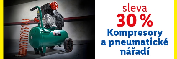 Sleva 30 % na kompresory a pneumatické nástroje