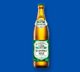 Svijanský Máz, 0,5 l za 10,90 Kč.