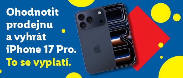 Soutěž: ohodnoť prodejnu a vyhraj iPhone 17 Pro.