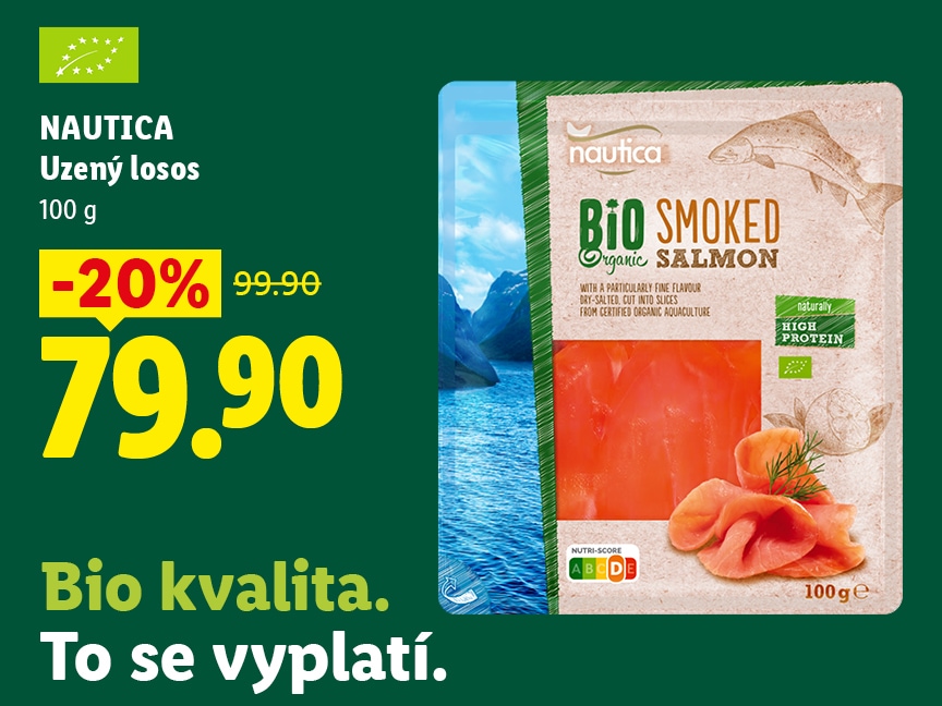 NAUTICA Uzený losos za 79,90 Kč.