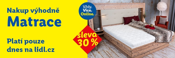 Sleva 30 % na matrace -  pouze dnes 30.3.2026.