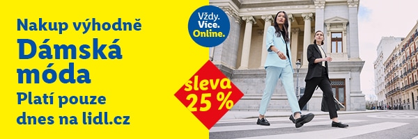 Sleva 25 % na kategorii Dámská móda + Dámské sportovní oblečení + dámská obuv - platí jen 18. 3. 2026.