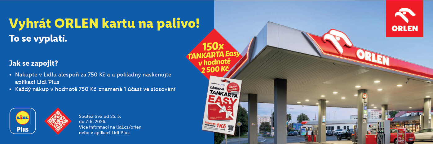 Soutěž o ORLEN kartu na palivo.