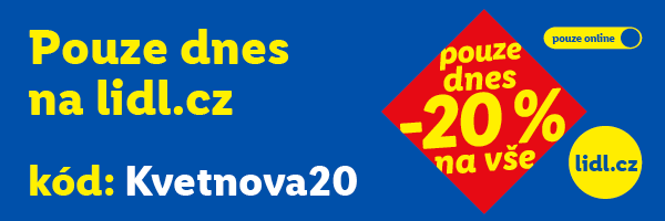 Sleva 20 % na celý shop - platí jen 10.5.2026.