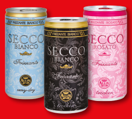 Secco Bianco/ Rosato, cena za 200 ml je 12,90 Kč