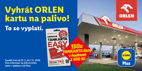 Vyhraj kartu Orlen na palivo.