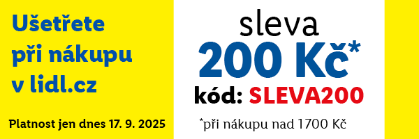 Sleva 200 Kč při nákupu nad 1700 Kč.
