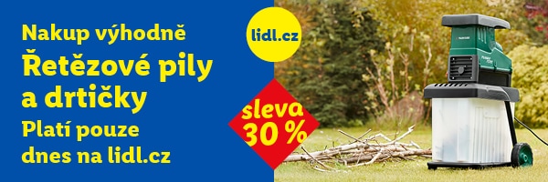 Sleva 30 % na nůžky, pily a drtičky do zahrady  -  pouze dnes 27.4.2026.