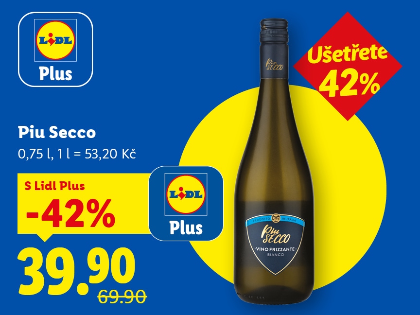 -42 % na Piu Secco od pátku v Lidlu.