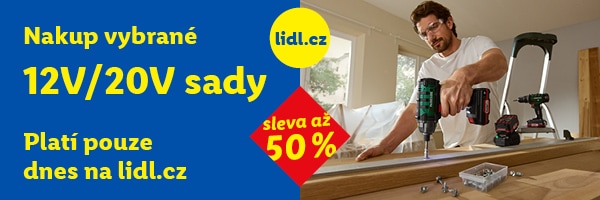 Sleva na vybrané setové artikly s 20V série a a 12V série - platí pouze dnes 10.7.2026.