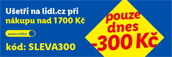Sleva 300 Kč při nákupu nad 1700 Kč