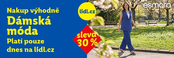 Sleva 30 % na dámskou módu, obuv a sportovní oblečení  -  pouze dnes 4.5.2026.