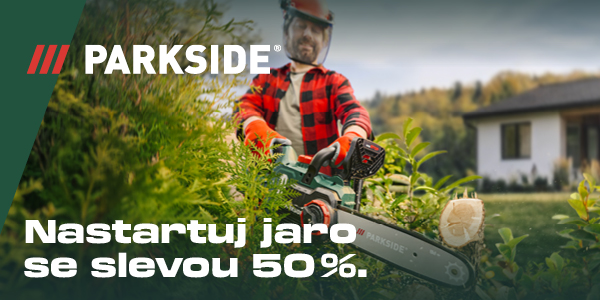 Nabídka na vybrané vybavení Parkside se slevou 50 %.