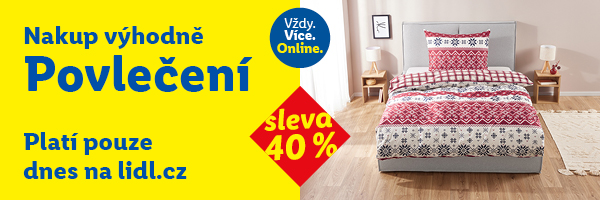 Sleva 40 % na kategorii Povlečení a prostěradla