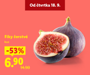 Čerstvé fíky, cena za 1 kus je 6,90 Kč