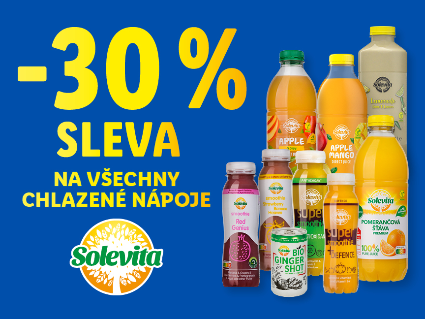 Od čtvrtka 21.8. do neděle 24.8. sleva 30 % na všechny chlazené nápoje.