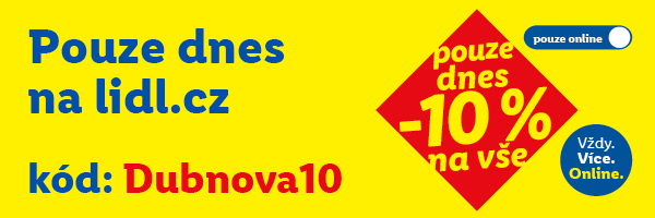 Sleva 10 % na celý shop - platí pouze dnes 12.4.2026.
