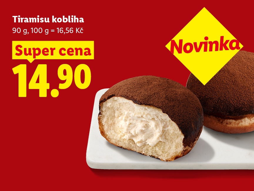 Tiramisu kobliha za super cenu 14,90 Kč