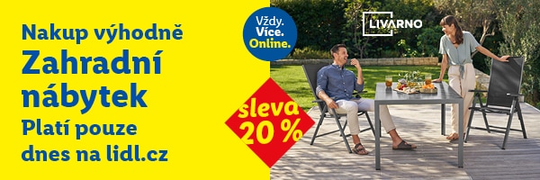 Sleva 20 % na kategorii Zahradní nábytek - platí jen 27.3.2026.