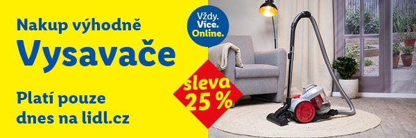 Sleva 25 % na kategorii vysavače a příslušenství