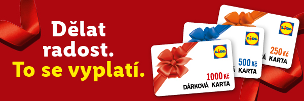 Obdaruj své blízké či zaměstnance dárkovou kartou Lidl. 