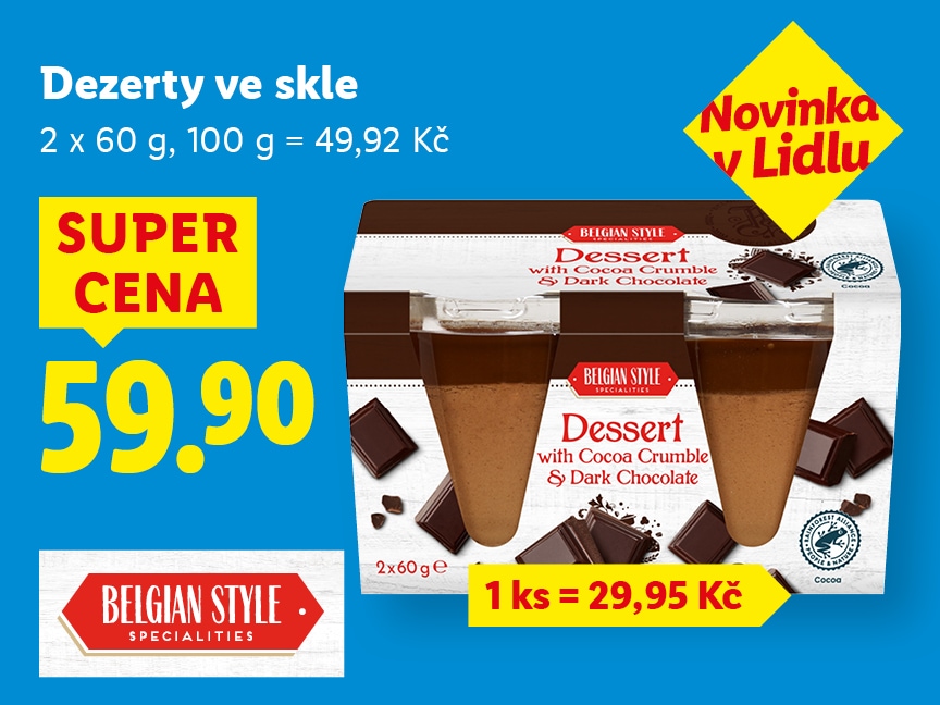 Dezerty ve skle za super cenu 59.90 Kč