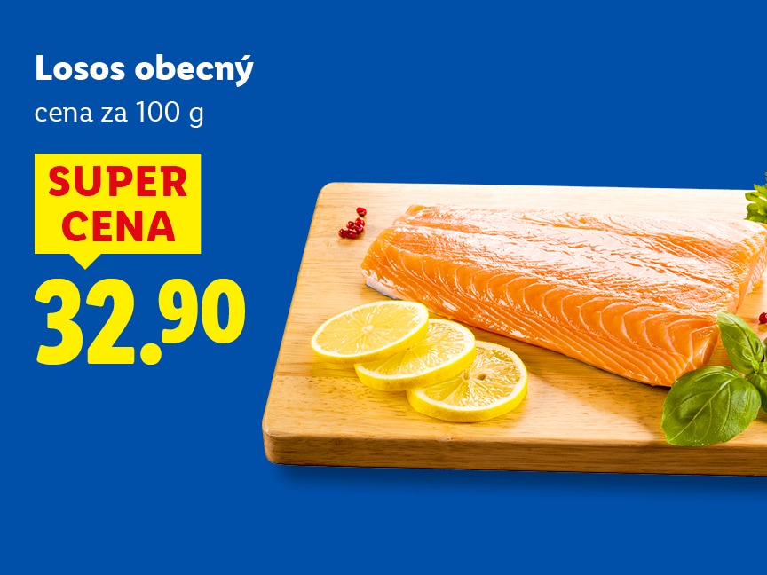 Losos obecný za super cenu 32,90 Kč, 100 g 