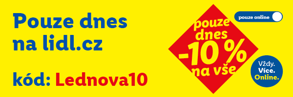 Sleva 10 % na celý shop - platí jen 23.1.2026