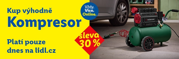 Sleva 30 % na kategorii kompresory a pneumatické nástroje - platí jen 17.2.2026