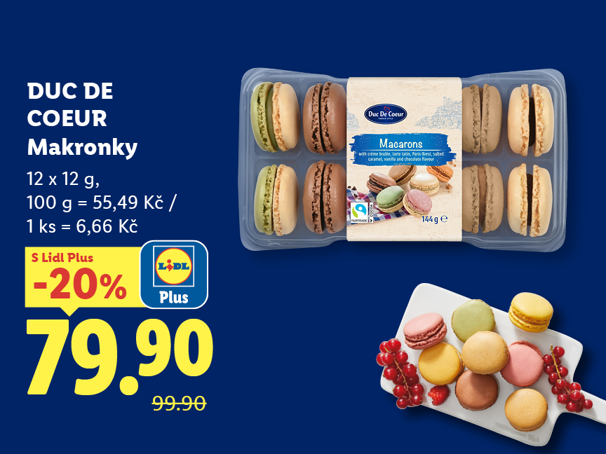 Makronky 12 ks za 79.90 Kč